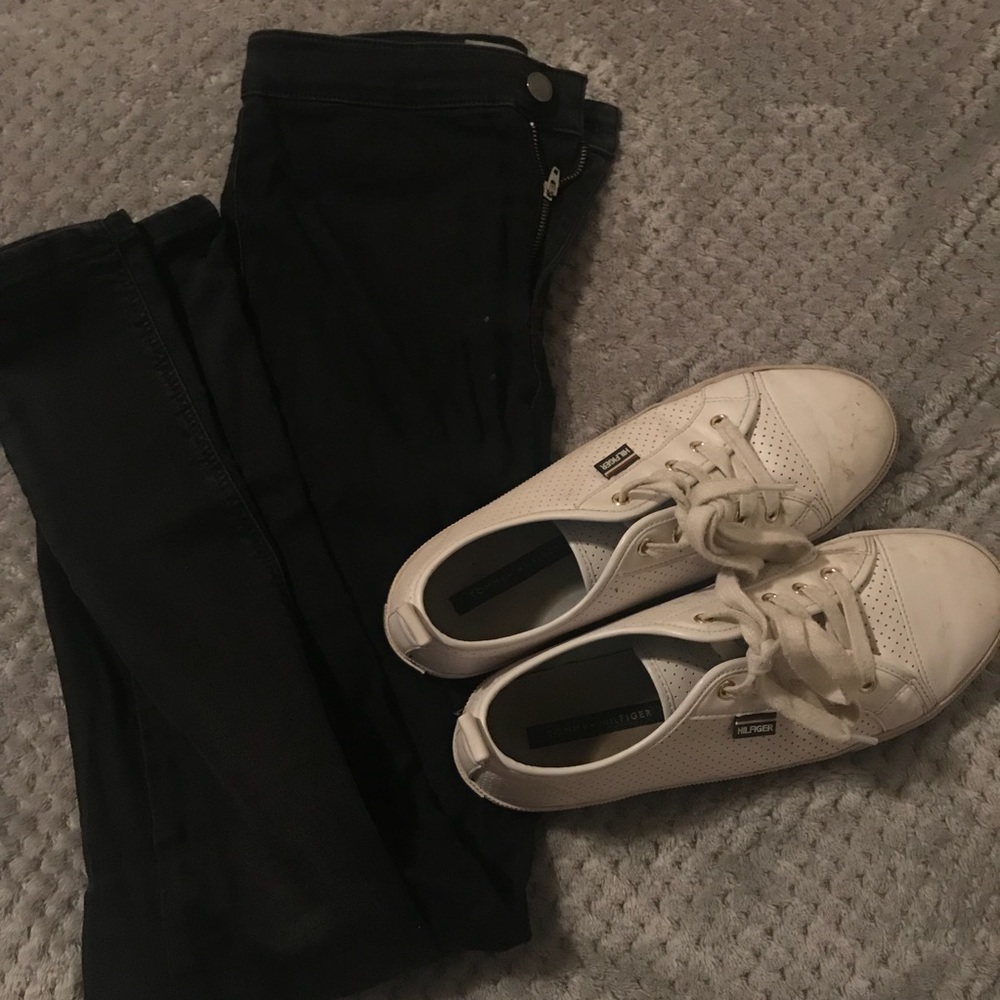 Black topshop skinny jeans